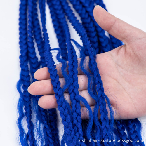wholesale box river braid locs crochet hair synthetic extension faux locs crochet hair